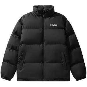 
KELME Karl stand collar cotton jacket for men and women new style fashion couple cotton jacket commuter warm bread suit