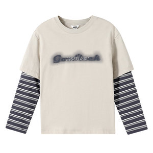 Annai children's clothing boys and girls round neck long-sleeved T-shirt autumn new quick-drying sports and leisure bottoming shirt