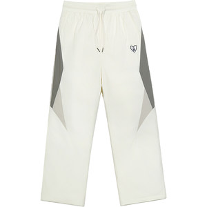 
GUUKA white outdoor waterproof and cold-proof down pants for men, contrasting color stitching 90 white duck down straight ski pants