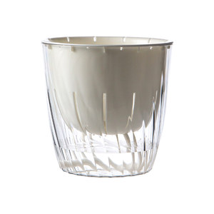 Lazy automatic water absorption flower pot transparent water pipe utensil plastic flower cultivation glass green ivy plant special water flower cultivation vase