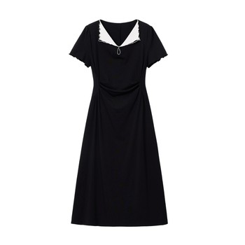 
Blue language large size women's elegant dress