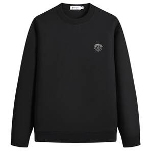 
Navigare small sailing boat round neck sweatshirt men's spring new casual long-sleeved T-shirt black inner top