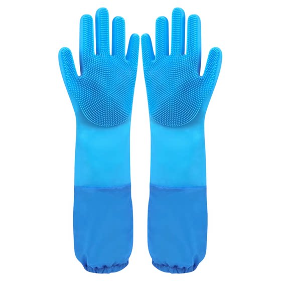 
Pet bathing gloves dog cat bathing artifact supplies dog scrubbing massage brush lengthening anti-scratch anti-bite