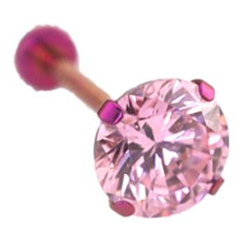 ShinmaF-136 titanium alloy zircon nose stud earrings