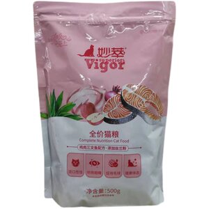 
Quark Miaocui Cat Food 500g Fish-flavored Kitten Adult Cat Silver Gradient Gold Gradient Weightening Hair Chest Nutritional Cat Food