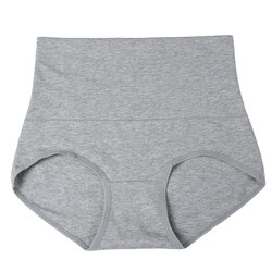 pure cotton high waist tummy control antibacterial underwear