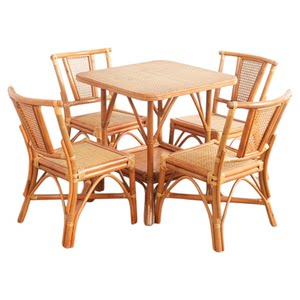 
Internet celebrity folk song single small rattan chair backrest chair farm restaurant balcony rattan stool restaurant dining chair household use