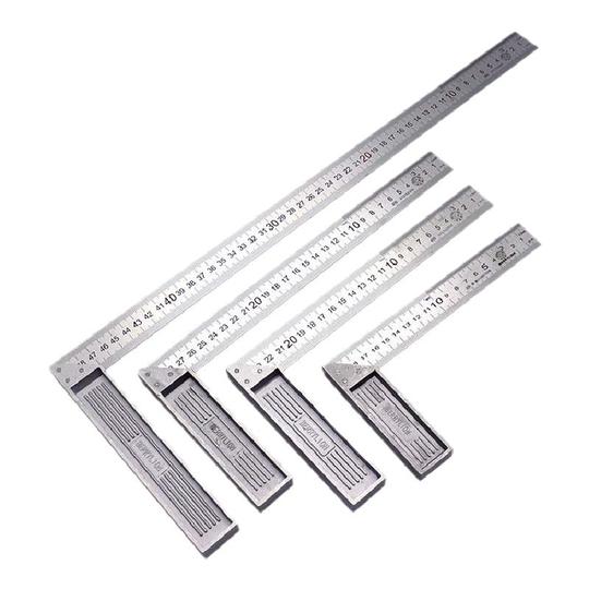Stainless Steel 90 Degree Right Angle Ruler - High Precision L-Square