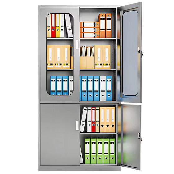 
304 stainless steel iron file cabinet file employee storage storage office cabinet with lock Western medicine cabinet medicine customization