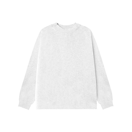 
300g heavyweight Heimaqizuo American spring casual long-sleeved T-shirt for men, loose and versatile solid color bottoming shirt trendy