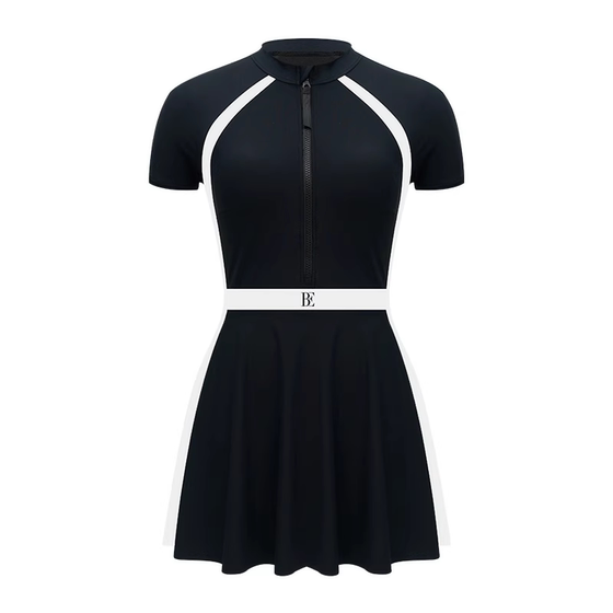 
[Same style as Wenyi] BE Fan De'an Little Red Heart Series One-piece Swimsuit Women's Skirt Style Large Size Sunscreen Swimming Pool