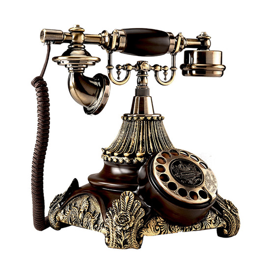 希少【ベル・テレフォン・カンパニー】ダイヤル式黒電話ブラック