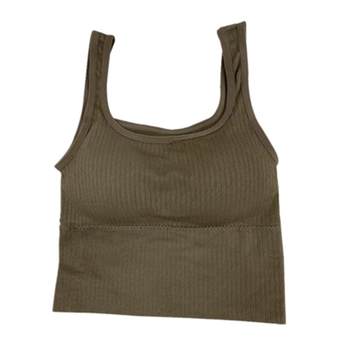 Slim-fitting and versatile small camisole vest 2021 spring new women's clothing solid color foreign style anti-exposure niche inner wear trend