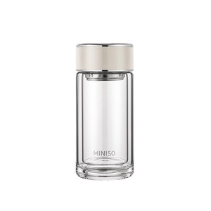 Mini double-layer handle glass cup for women, high-looking portable water cup, new high-temperature resistant tea cup
