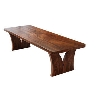 
South American walnut desk solid wood large board table long table living room home office desk tea dining table integrated large table