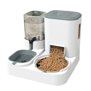 Cat bowl, dog bowl cat food pot cat cat food automatic feeder drinking water integrated cat pot pet supplies drink water double bowl