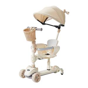 Manlong children's scooter 1 to 3 years old to 6 years old can sit and ride 2025 new baby-sliding magic weapon