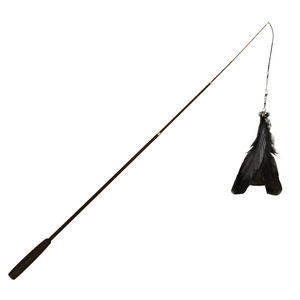 Funny cat stick long rod can tends to retracting steel 1.8m ultra -long fishing rod, biting feathers with bell cat toy supplies