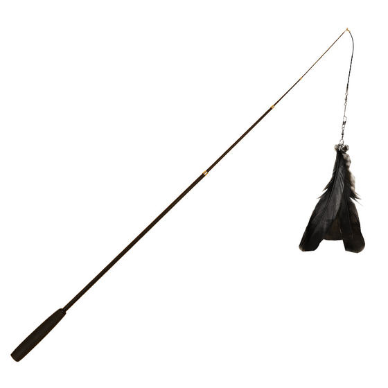 Funny cat stick long rod can tends to retracting steel 1.8m ultra -long fishing rod, biting feathers with bell cat toy supplies