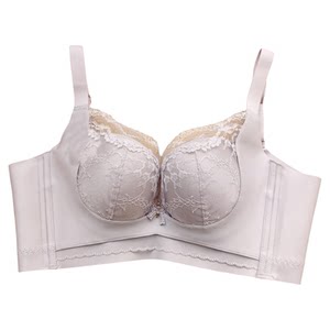 
Small Breast A Cup Medium Thick Wireless Massage Cup Bra to Shrink Secondary Breasts and Anti-Sagging Lace Sexy Bra to Show Larger Underwear
