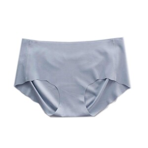 No trace of one piece of peach hips, light ice silk elastic underwear female middle lumbar sexy summer trousers panties cotton crotch