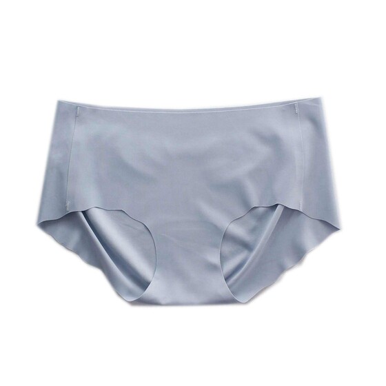No trace of one piece of peach hips, light ice silk elastic underwear female middle lumbar sexy summer trousers panties cotton crotch