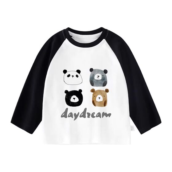 
Boys' long-sleeved T-shirt spring new baby cotton T-shirt Class A bottoming shirt children's clothing children's tops girls spring clothing