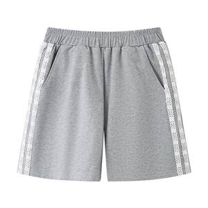 
Sanfu Casual Shorts 2026 New Summer Lazy and Relaxing Lace High Waist Knitted Five-Feng Pants Women's Clothing