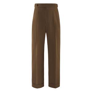[Gentleman's Armor Strong Twisted Fabric] CULTUM Spring and Summer Old Money Earth Color Linen Blended Breathable Suit Pants for Men