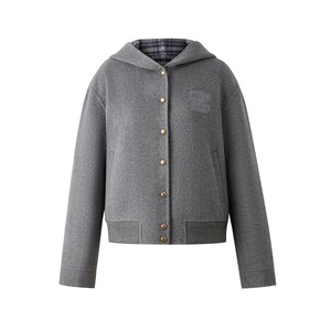 
[70% sheep wool] Eland woolen coat women's fashion short hooded coat winter new style