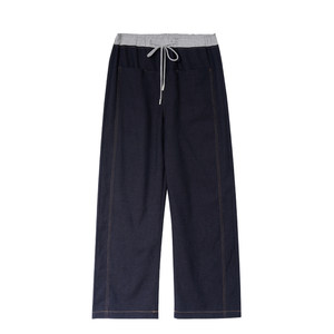 
Maternity pants spring outer wear 2026 new pregnancy contrast color imitation jeans spring and autumn small casual wide leg pants spring