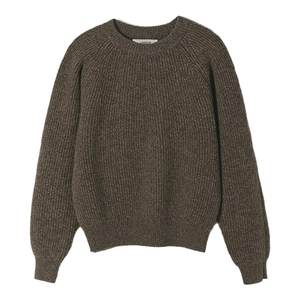 
Classic retro versatile round neck pullover white sweater loose casual V-neck sweater thickened warm top for women