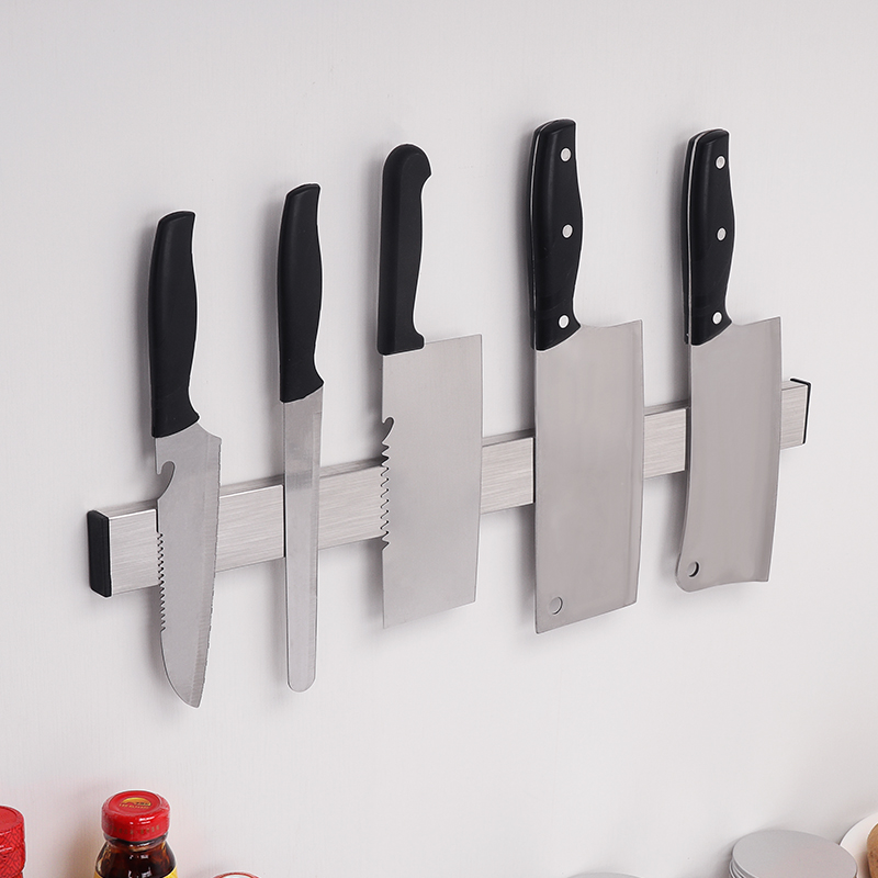 不锈钢磁铁刀架厨房用品壁挂式磁性菜刀架子刀座刀具收纳架免打孔