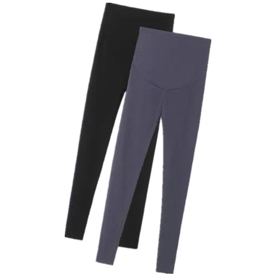 
Pregnant women wear shark pants on the outside, leggings in spring, autumn and winter, plus velvet thickened warm belly support, casual yoga long pants autumn outfit