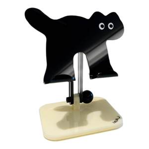 
Black cat acrylic mobile phone stand ipad tablet mobile phone rack universal cute cartoon desktop display rack LELIO niche design live office home decoration accessories