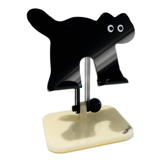 
Black cat acrylic mobile phone stand ipad tablet mobile phone rack universal cute cartoon desktop display rack LELIO niche design live office home decoration accessories