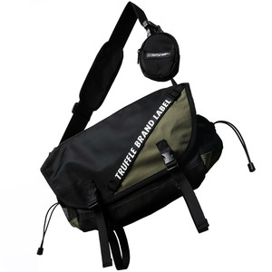 TRUFFLE tide brand dressing shoulder messenger bag Men's casual Japanese shoulder bag Korean female student large capacity bag
