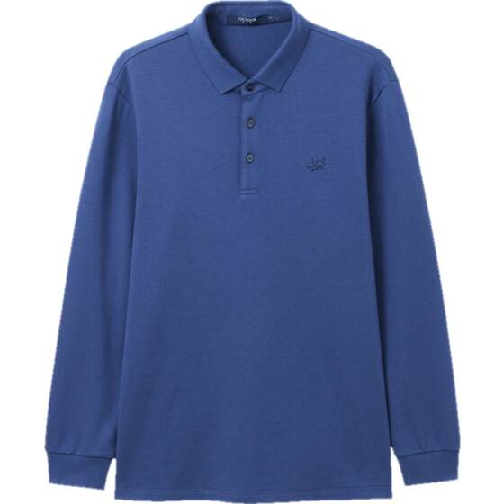 
[Modal] Youngor autumn and winter men's long-sleeved POLO shirt business casual outdoor skin-friendly solid color T-shirt