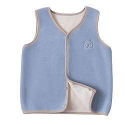 Children's Vests For Autumn And Winter V-neck Inner Wear Plus Velvet Boys' Vests For Winter Inner Wear For Baby Girls Thickened Thermal Vests