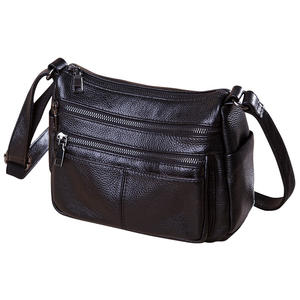 
Genuine leather bag for the elderly, new cross-body bag for women, large capacity, middle-aged women's bag, practical gift for mom, high-end women's bag