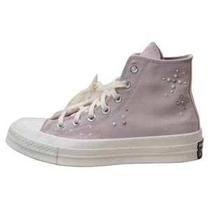 Converse authentic 1970S classic trendy Samsung logo pearl powder high top casual lace-up canvas shoes A12511C