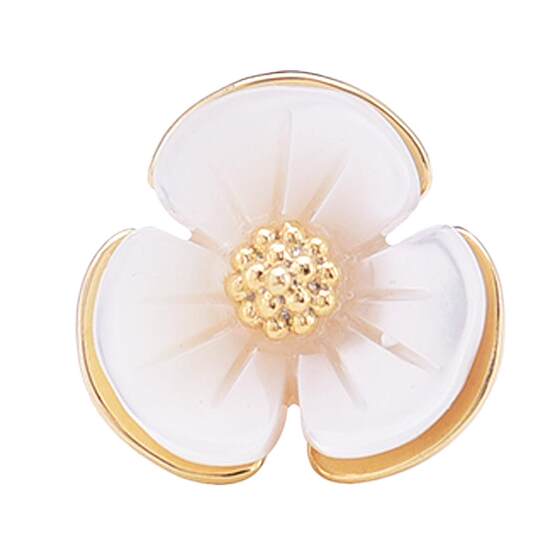 Natural shell mini small flower brooch refined small shirt anti -light buckle cardigan fixed decorative chest flower 3708