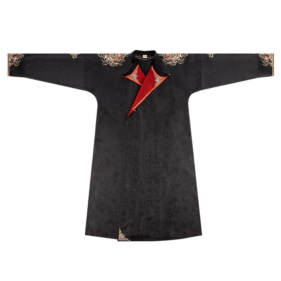 
Return to the Han and Tang Dynasties Kirin Tang round-neck robe authentic original Chinese style spring daily Hanfu same style men's clothing