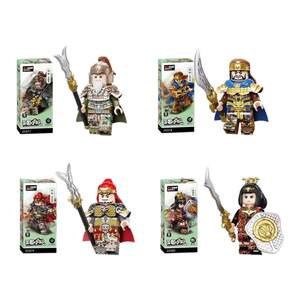 
Diku building blocks Three Kingdoms Xiaoxia boy educational assembly toy mannequin children's puzzle piece Zhang Bao Cheng Pu Xingcai villain