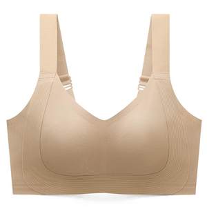 
Runwei double lift underwear for women with large breasts, anti-sagging, breathable, and auxiliary breasts, invisible traceless liquid foundation bra