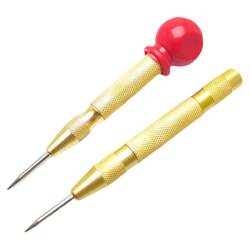 Automatic high hardness center punching and punching device