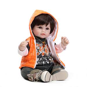 48 cm npk full glue can be in water, bath, simulation doll soft silicone doll, simulation baby baby