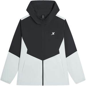 
Xtep Jacket Men's Spring Casual Charge Men's Windproof Training Black Top Men's Sportswear Jacket Windbreaker