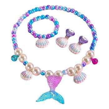Children's mermaid necklace little girl bracelet