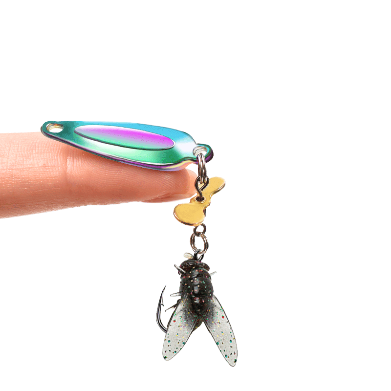 Fly hook propeller sequins lure bait fly hook microsequins fly fishing group horse mouth white strip microscope fishing
